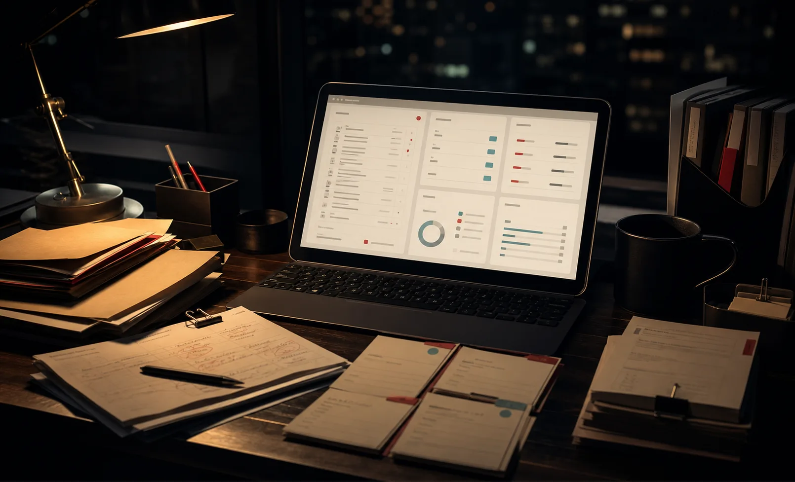 Internal dashboard mockup. Give your team tools designed for the work they actually do.